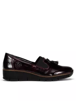 Полуботинки Rieker, темно-красный