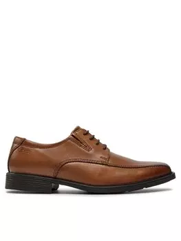 Полуботинки Tilden Walk Clarks, коричневый