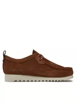 Полуботинки Wallabeeftrelo Clarks, коричневый