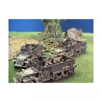 Полугусеничный M2A1, WWII Command Decision Miniatures - United States - Armored Cars & Other Vehicles (15mm) (Old Glory)