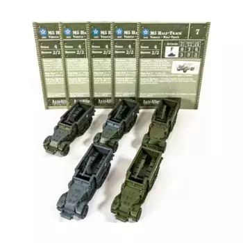 Полугусеничный M5 (Северная Африка, 1940–1943 гг.) (U) x5, Axis & Allies - Collectible Miniatures Game - North Africa 1940-1943 Singles