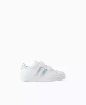 Полукеды для девочек на застежке-липучке Zippy, белый