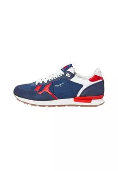 Полукеды Pepe Jeans, стираные темно-синие