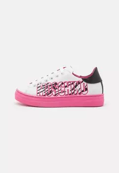 Полукеды Unisex MOSCHINO, цвет white/fuxia/black