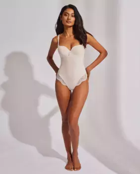 Полуконтролируемое комфортное боди с открытой спиной Selmark, цвет Maquillaje