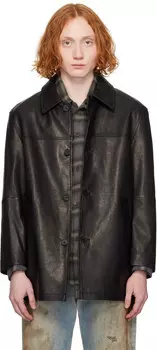 Полукожаная куртка Dunst, черный