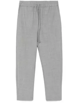 Полукутюрные зауженные брюки Semicouture, серый