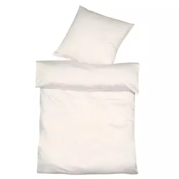 Полульняное постельное белье Fleuresse Прованс 240х220 см + 2х 80х80 см кремовое