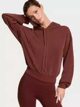 Полулегкая вязаная толстовка с капюшоном Vsx, бордовый/коричневый