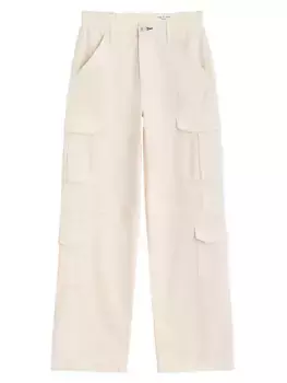 Полулегкие брюки карго Cailyn из хлопковой смеси Rag & Bone, экрю