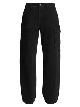 Полулегкие джинсы-карго Nora со средней посадкой Rag & Bone, цвет roya