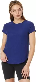 Полулегкий вес на футболке Down Low Beyond Yoga, цвет Deep Ocean Heather