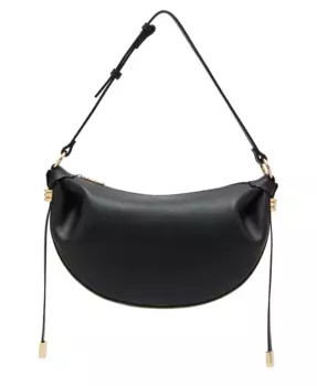 Полумесяц маленькая сумка через плечо Anne Klein, черный
