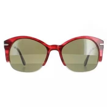 Полуободковый, серебристо-красный, полосатый, поляризованный, зеленый, 555 нм, Vinita Serengeti, красный