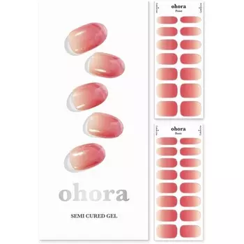 Полуотвержденные гелевые полоски для ногтей ohora N Basic Nails № 1 — работают с любыми лампами салонного качества, долговечны, легко наносятся и удаляются — в комплект входят 2 подготовительные подушечки, пилочка для ногтей и деревянная палочка