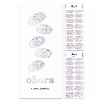 Полуотвержденные гелевые полоски для ногтей ohora N Petal Rain — работают с любыми лампами для ногтей салонного качества, долговечны, легко наносятся и удаляются — в комплект входят 2 подготовительные подушечки, пилочка для ногтей и деревянная п...
