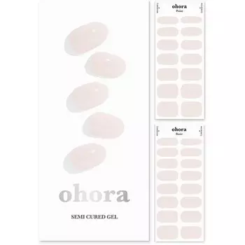 Полуотвержденные гелевые полоски для ногтей ohora N Cream Light