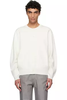 Полуоверсайз кардиган Amomento, белый