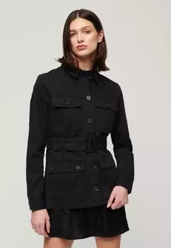 Полупальто BELTED SAFARI Superdry, черный