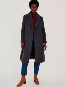 Полупальто Bobby Букле Monsoon, древесный уголь