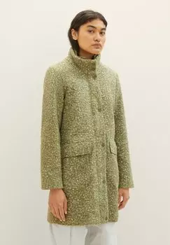 Полупальто Boucle Tom Tailor, цвет dark pear green melange
