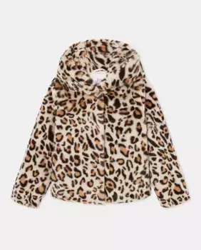 Полупальто для девочки с капюшоном Kids El Corte Ingls, мультиколор