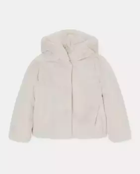 Полупальто для девочки с капюшоном Kids El Corte Ingls, цвет 120 Crudo