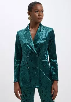 Полупальто Doppio Petto In Ciniglia Calliope, зеленый