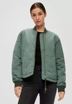 Полупальто MIT STEHKRAGEN QS, цвет tannengrn