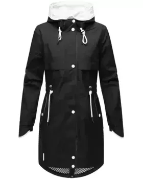 Полупальто Наваху "Xankaa", модная женская парка-переходник Navahoo, черный
