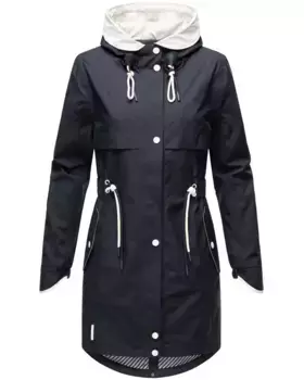 Полупальто Наваху "Xankaa", модная женская парка-переходник Navahoo, цвет морской волны