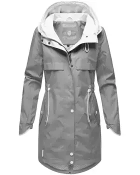 Полупальто Наваху "Xankaa", модная женская парка-переходник Navahoo, серый