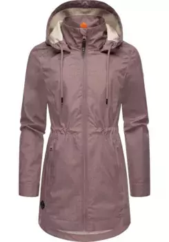 Полупальто Ragwear "Dakkota II", водонепроницаемое пальто для отдыха на переходном периоде, лиловый