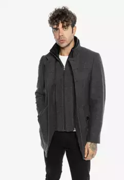 Полупальто RedBridge "Cannock" со съемной внутренней частью воротника, серый