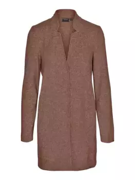 Полупальто Vero Moda "VMBRUSHEDKATRINE AW JACKET ENT", для перехода, цвет Clove Detail:Melange