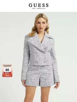Полупальто женское Guess с шерстью, серый