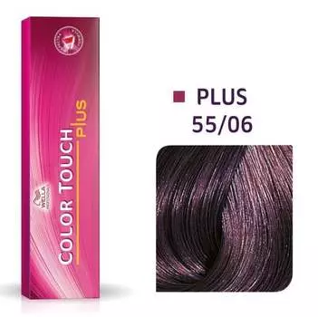 Полуперманентная краска для волос без аммиака 55/06 60мл Wella Color Touch Plus 55/06