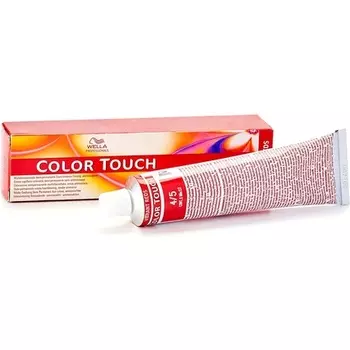 Полуперманентная краска для волос Color Touch № 4/5 Средне-коричневый, красное дерево, 60 мл, Wella