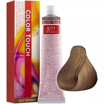 Полуперманентная краска для волос Color Touch 8/7, 60 мл, Wella