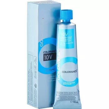 Полуперманентная краска для волос Goldwell Colorance 10V Пастельно-фиолетовый блондин 60мл