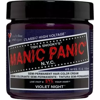 Полуперманентная краска для волос Manic Panic Cream Formula Фиолетовая ночь 118 мл