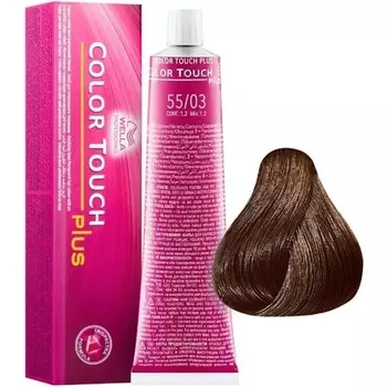 Полуперманентная краска для волос Professionals Touch Plus, номер 55/03, 50 мл, Wella