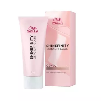 Полуперманентная краска для волос Shinefinity Zero Lift Glaze 09/07 Бежевый песок 60 мл, Wella
