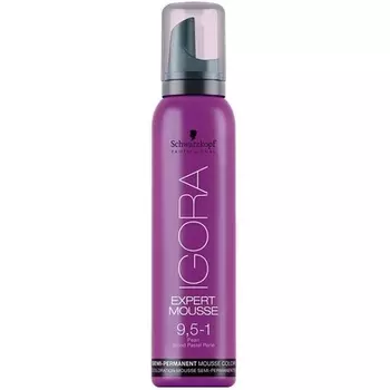 Полуперманентный цвет Igora Expert Mousse № 9,5-1, Schwarzkopf