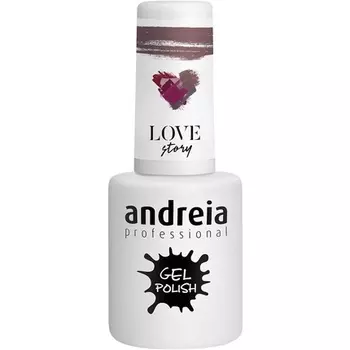 Полуперманентный гель-лак для ногтей для УФ/светодиодной лампы, интенсивный блеск и 4 недели стойкости для французского маникюра, гель-лак для ногтей, цвет 305 розовых оттенков серого и фиолетового, 10 мл, Andreia