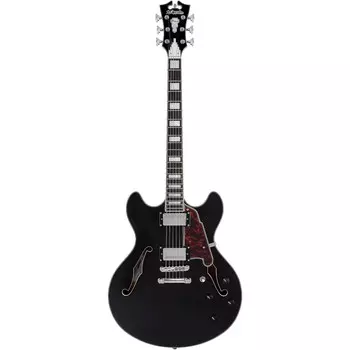 Полуполая электрогитара D'Angelico Premier DC Black Flake