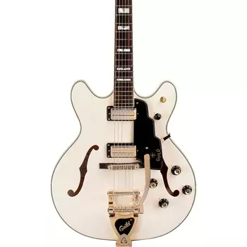 Полуполая электрогитара Guild Starfire VI с хвостовиком Guild Vibrato Snowcrest White