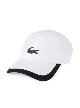 Полупричудливая бейсболка с логотипом Brim Lacoste, белый