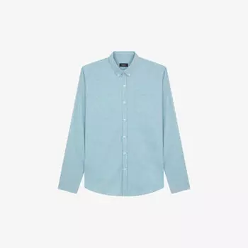 Полуприлегающая хлопковая рубашка Tribeca с накладными карманами Balibaris, цвет caspian