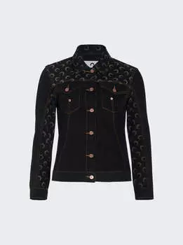 Полуприталенная куртка Moon Denim Marine Serre, черный